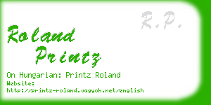 roland printz business card